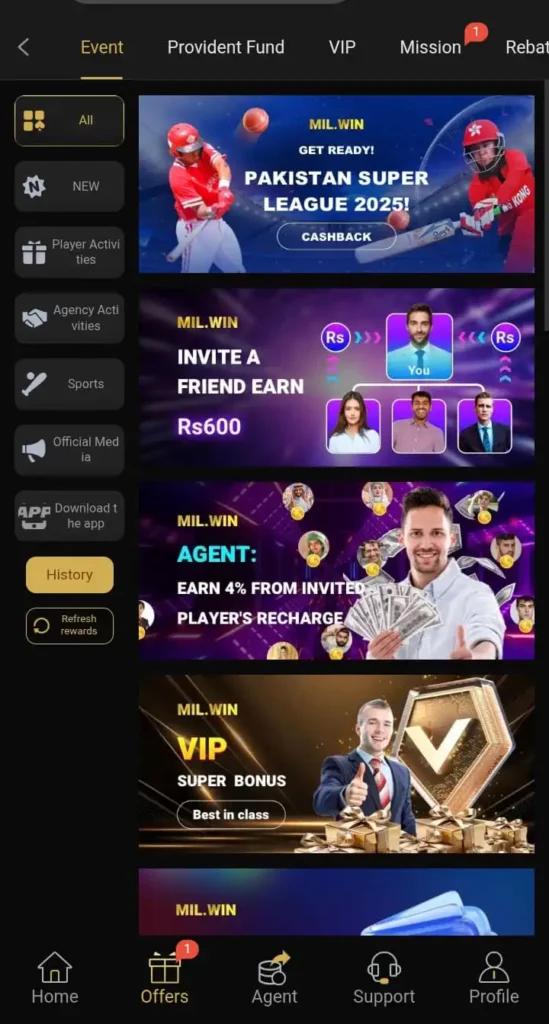 MilWin Game APK